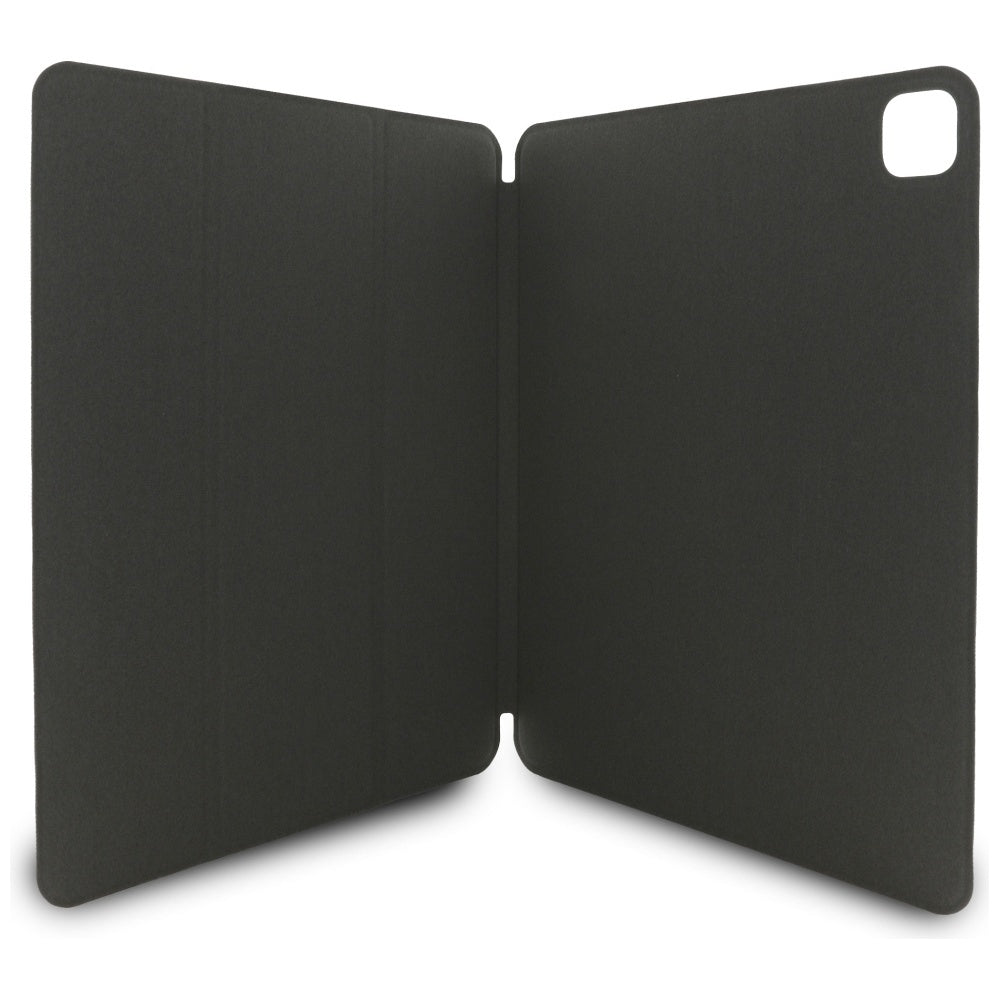 Karl Lagerfeld Saffiano Magnetic Karl & Choupette iPad Pro 13" 2024 knygos viršelio dėklas - juodas
