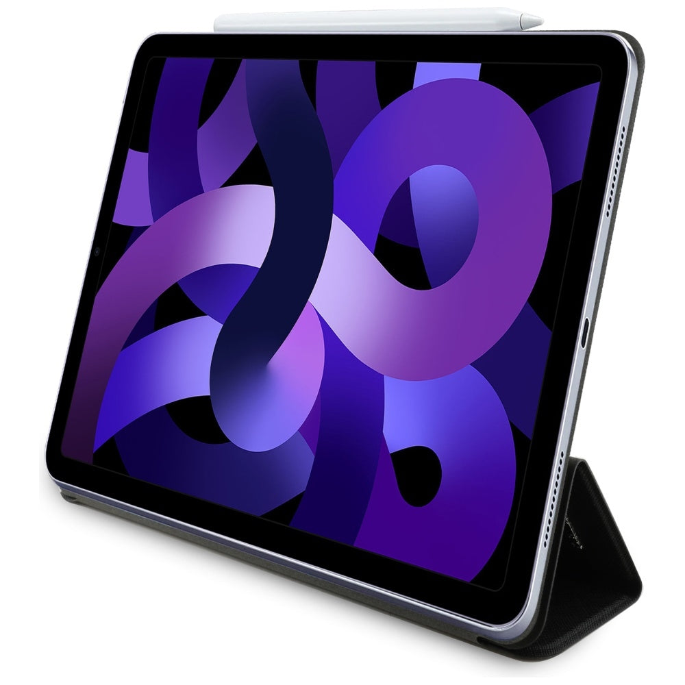 Karl Lagerfeld Saffiano Magnetic Karl & Choupette iPad Air 13" 2024 Knygos viršelio dėklas - juodas