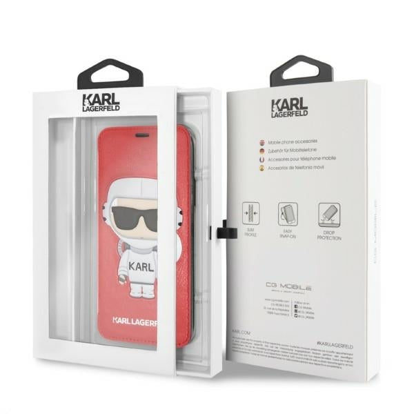 Karl Lagerfeld dėklas iPhone X/XS – raudonas -- iPhone X