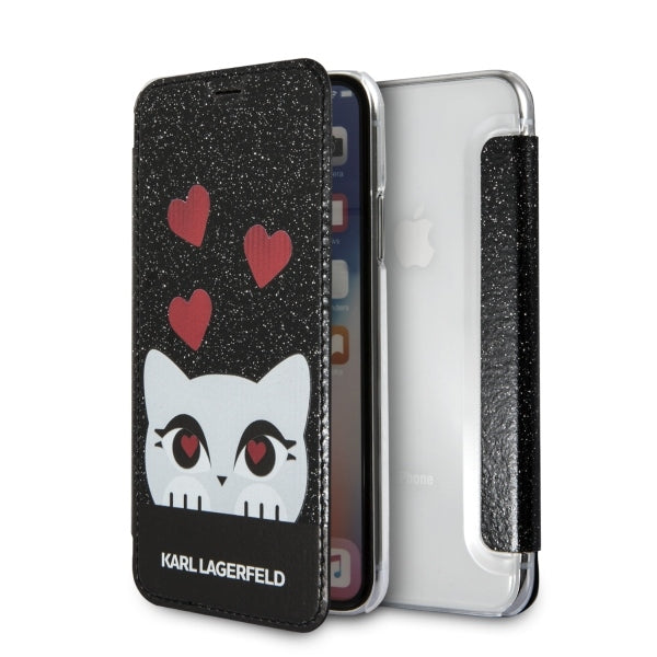 Karl Lagerfeld Valentine dėklas iPhone X/Xs – juodas -- iPhone X