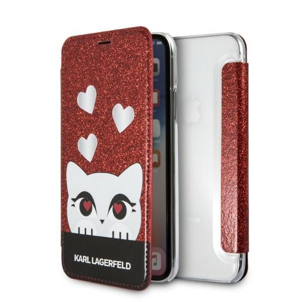 Karl Lagerfeld dėklas iPhone X/XS – raudonas -- iPhone X
