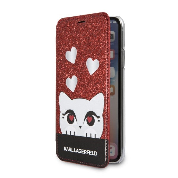 Karl Lagerfeld dėklas iPhone X/XS – raudonas -- iPhone X