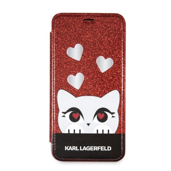 Karl Lagerfeld dėklas iPhone X/XS – raudonas -- iPhone X
