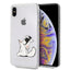 Karl Lagerfeld Choupette Fun dėklas iPhone XS Max – skaidrus -- iPhone XS Max