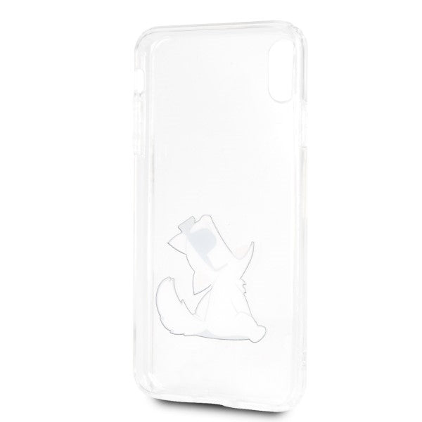 Karl Lagerfeld Choupette Fun dėklas iPhone XS Max – skaidrus -- iPhone XS Max