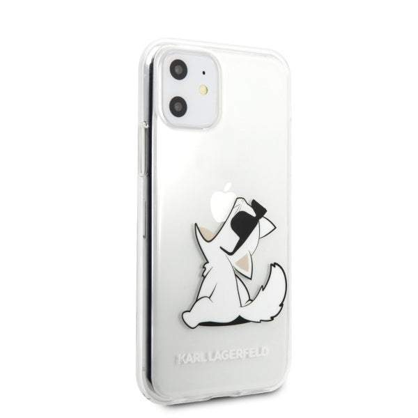 Karl Lagerfeld Choupette Fun dėklas iPhone 11/XR – skaidrus -- iPhone 11