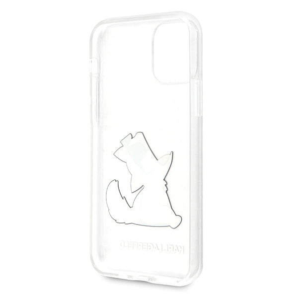 Karl Lagerfeld Choupette Fun dėklas iPhone 11/XR – skaidrus -- iPhone 11
