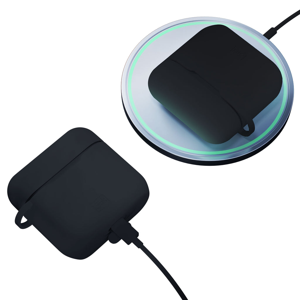3mk silikoninis AirPods dėklas, skirtas Apple AirPods 3 gen. - juoda -- Apple AirPods 3rd gen.