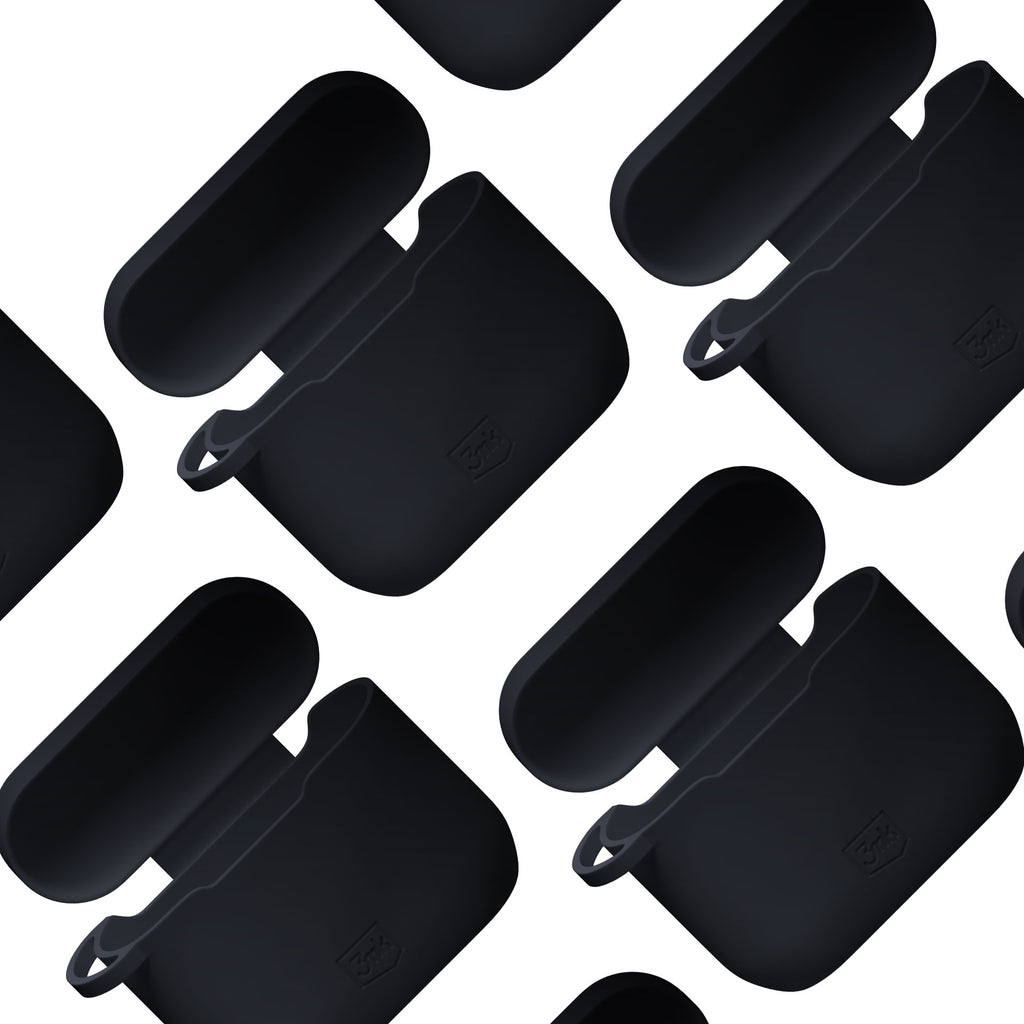 3mk silikoninis AirPods dėklas, skirtas Apple AirPods 3 gen. - juoda -- Apple AirPods 3rd gen.