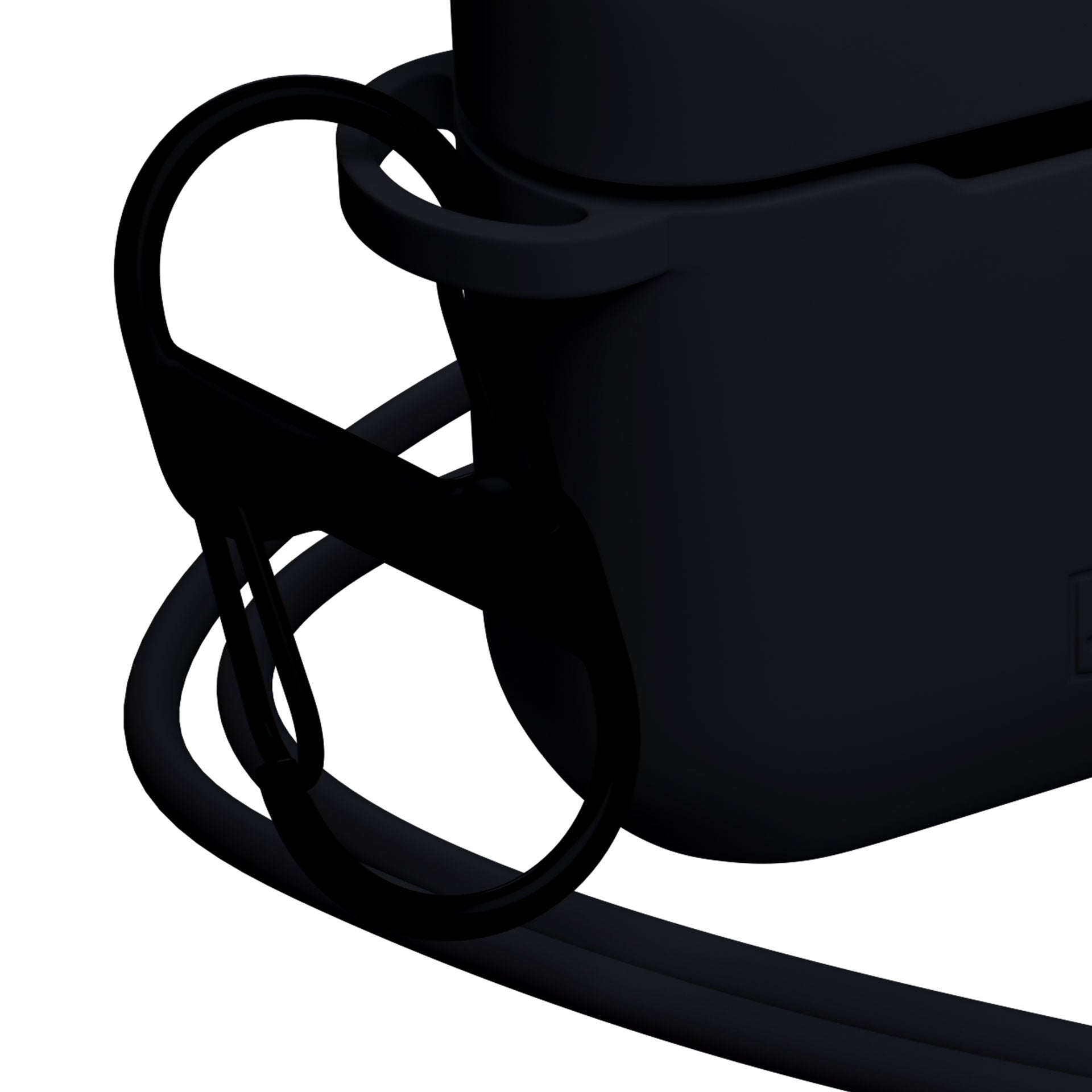 3mk silikoninis AirPods dėklas, skirtas Apple AirPods 3 gen. - juoda -- Apple AirPods 3rd gen.