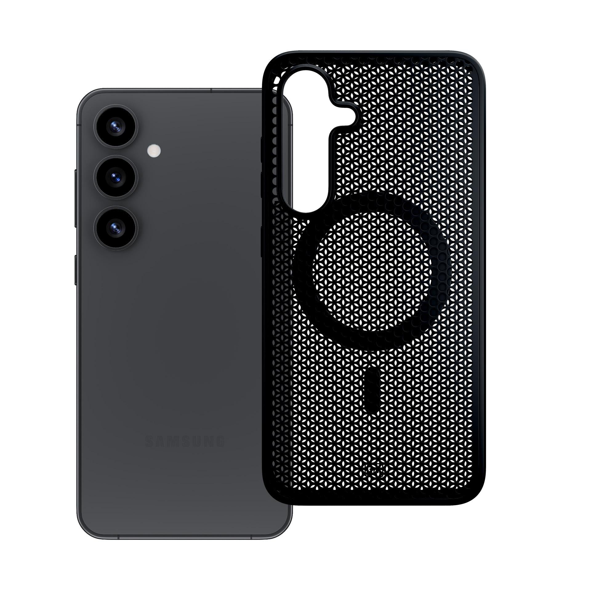 3mk COOLing MagCase, skirtas Samsung Galaxy S25+ - juodas