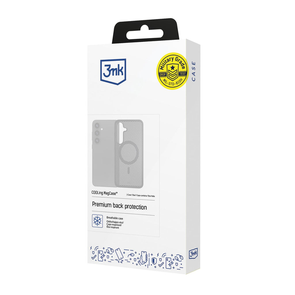 3mk COOLing MagCase, skirtas Samsung Galaxy S25+ - juodas