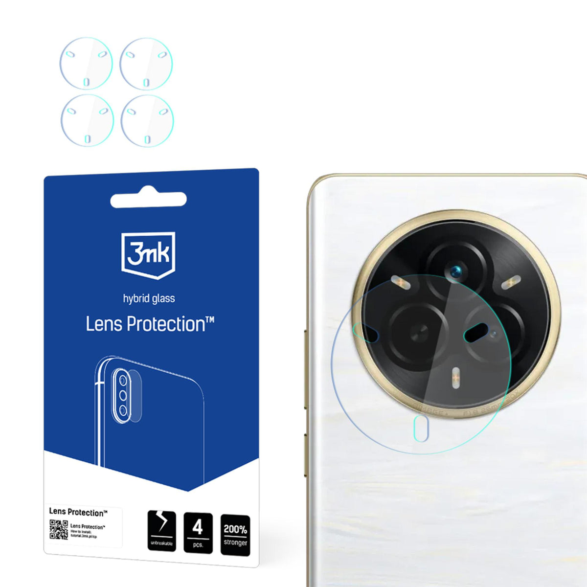 Camera Lens Glass 3mk Lens Protection for Realme 14 Pro -- Realme 14 Pro