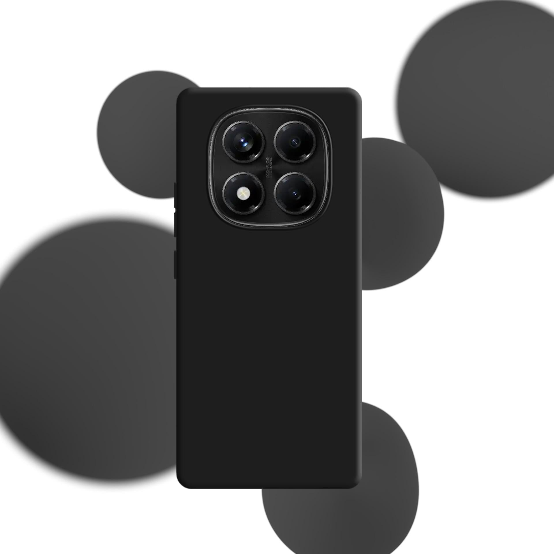 3mk silikoninis dėklas, skirtas Xiaomi Redmi Note 14 Pro 5G – juodas