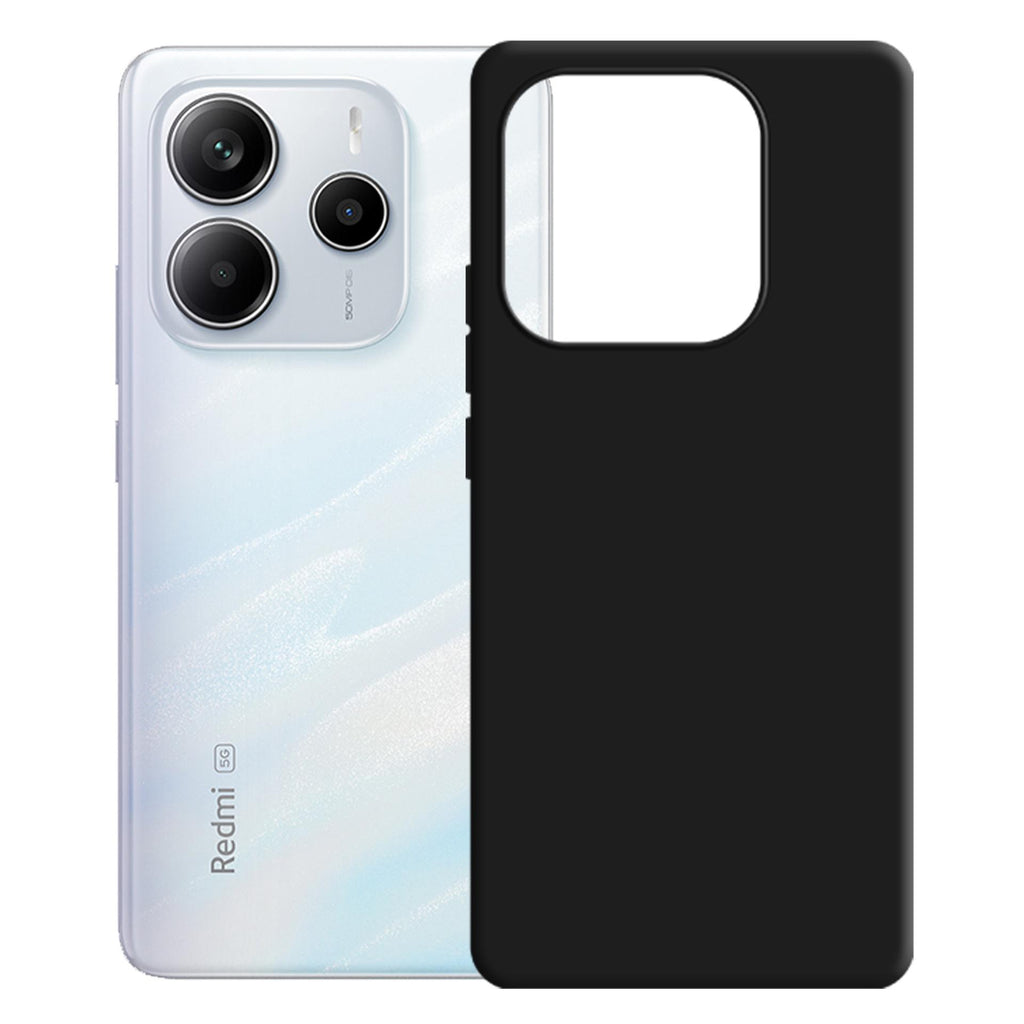 3mk silikoninis dėklas, skirtas Xiaomi Redmi Note 14 5G - juodas