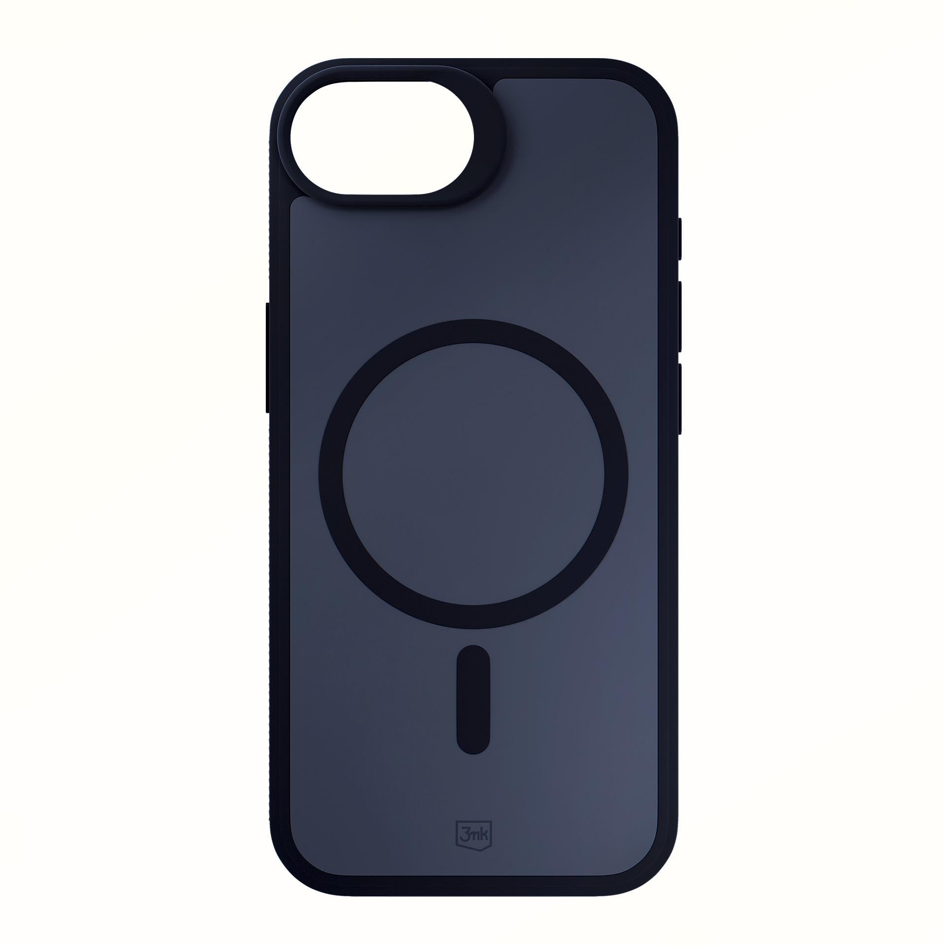 3mk Smoke MagCase, skirtas Apple iPhone SE4/16E – matinė juoda -- Apple iPhone SE4