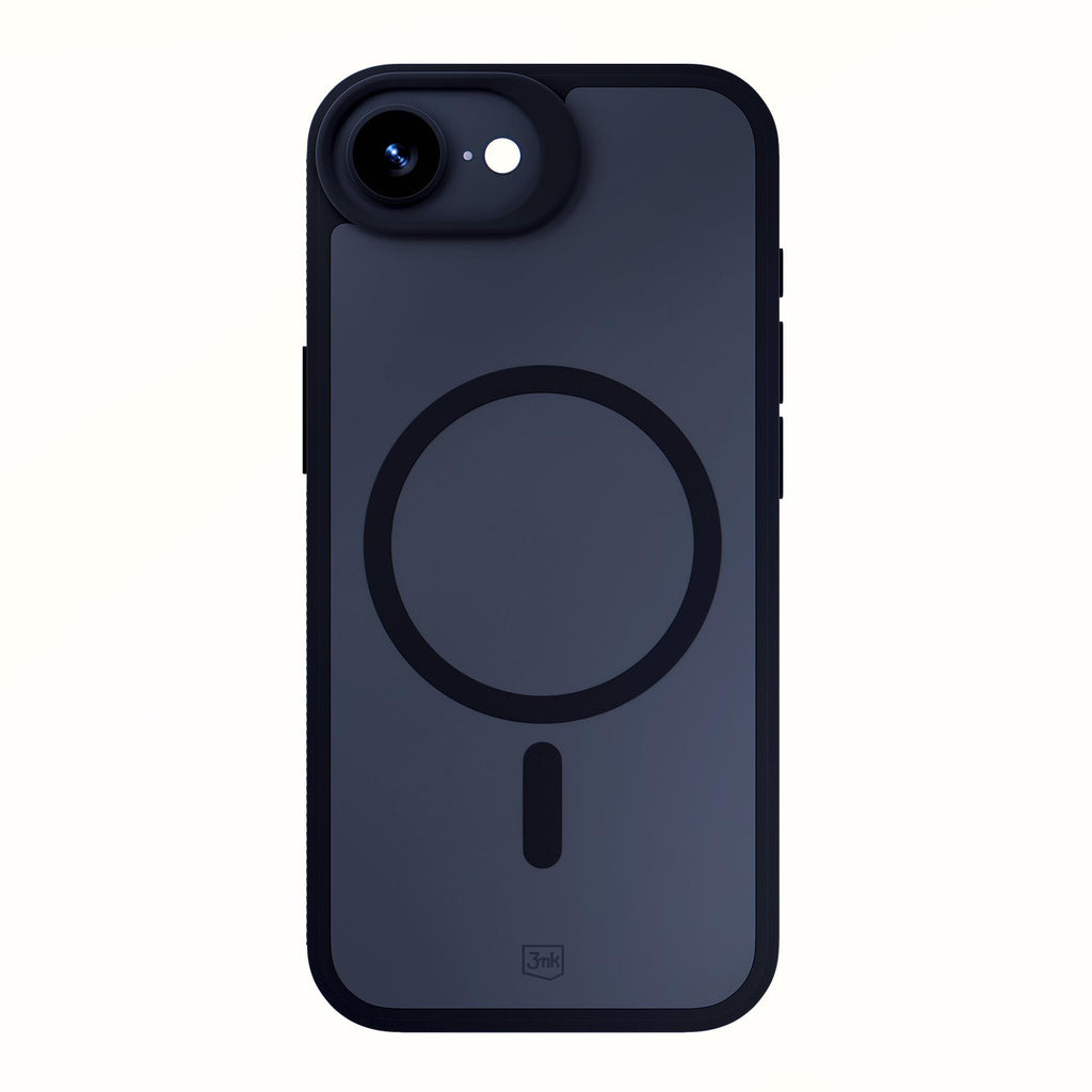 3mk Smoke MagCase, skirtas Apple iPhone SE4/16E – matinė juoda -- Apple iPhone SE4