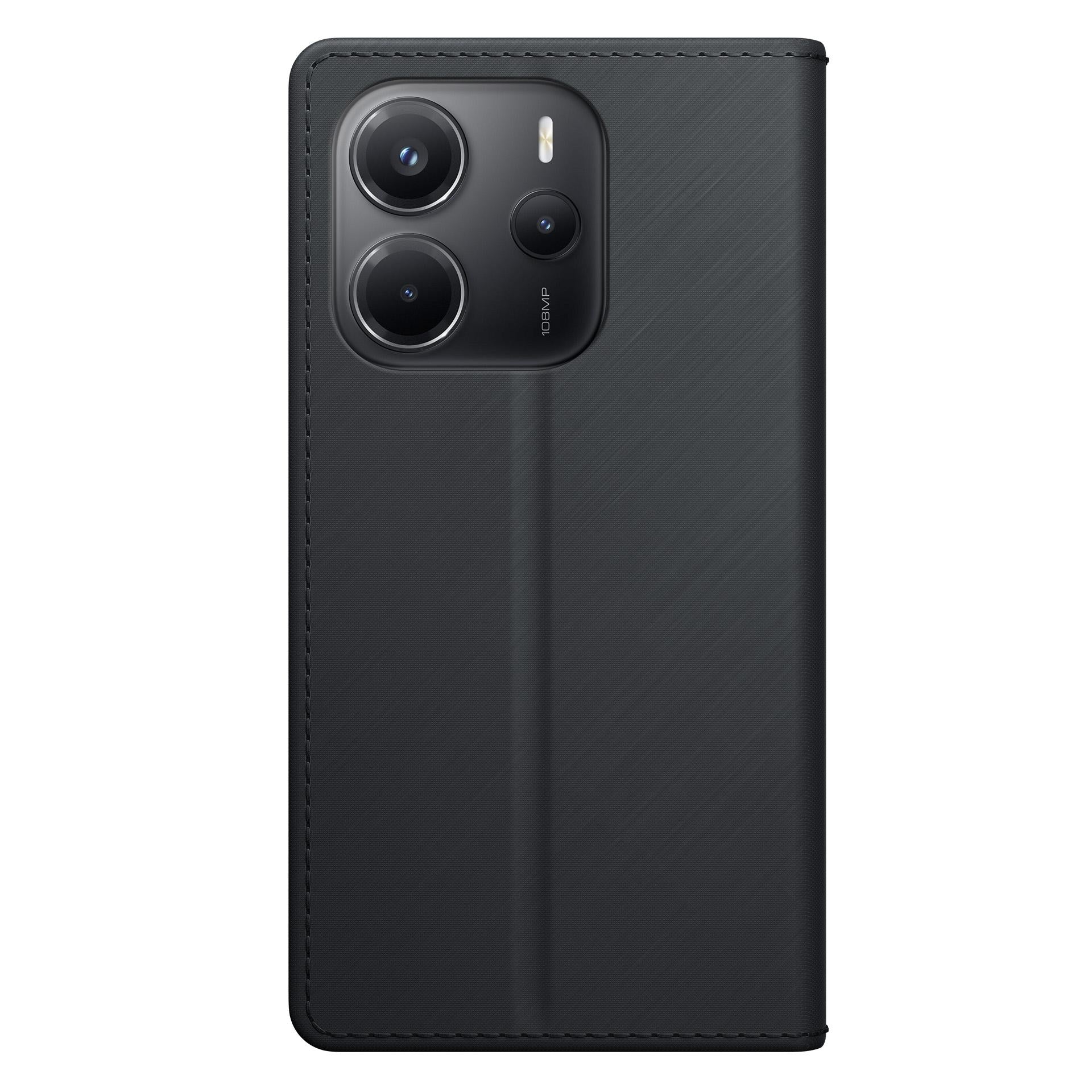 3mk piniginės dėklas, skirtas Xiaomi Redmi Note 14 4G - juodas