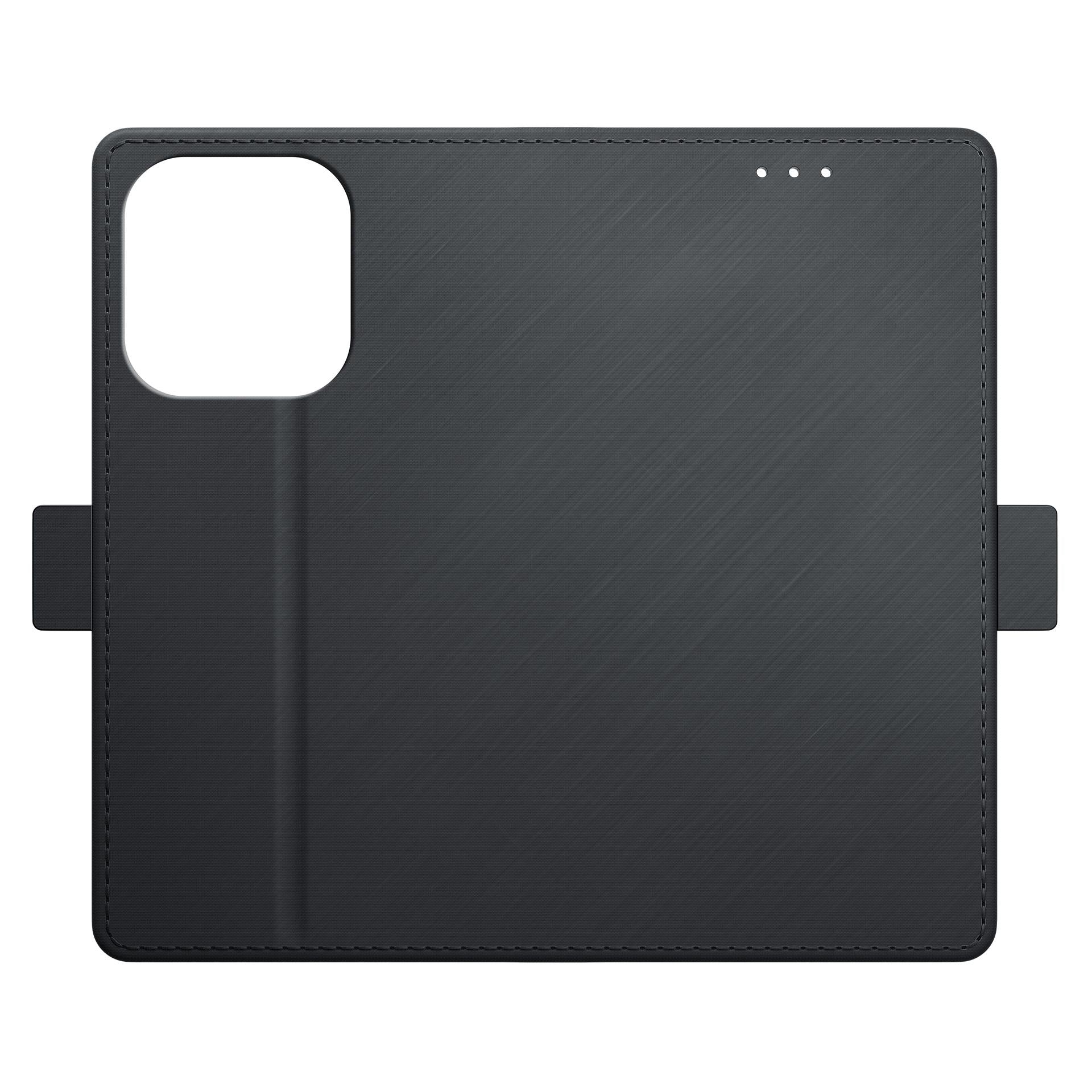 3mk piniginės dėklas, skirtas Xiaomi Redmi Note 14 4G - juodas
