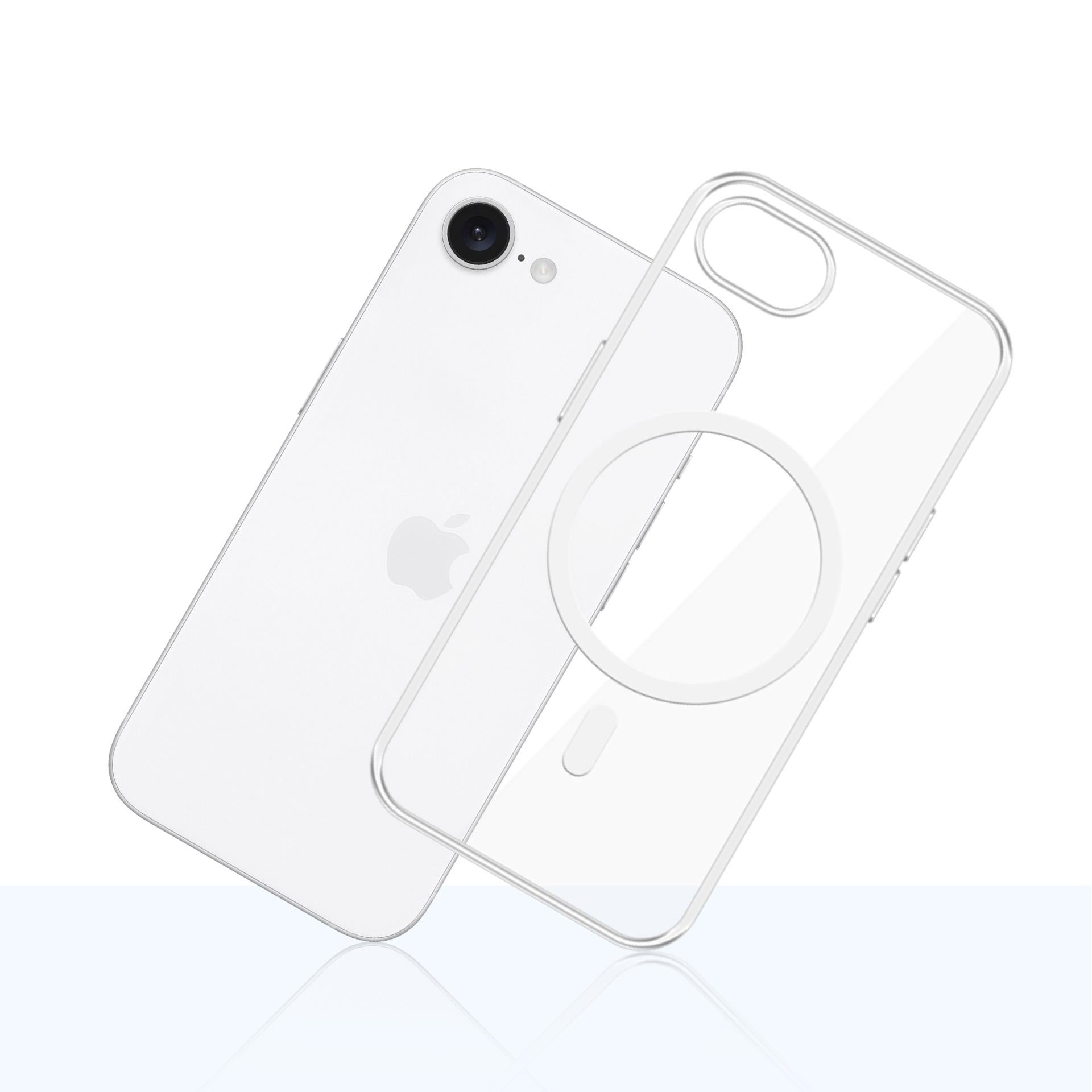 3mk clear magcase skirtas apple iPhone 16E - transparent