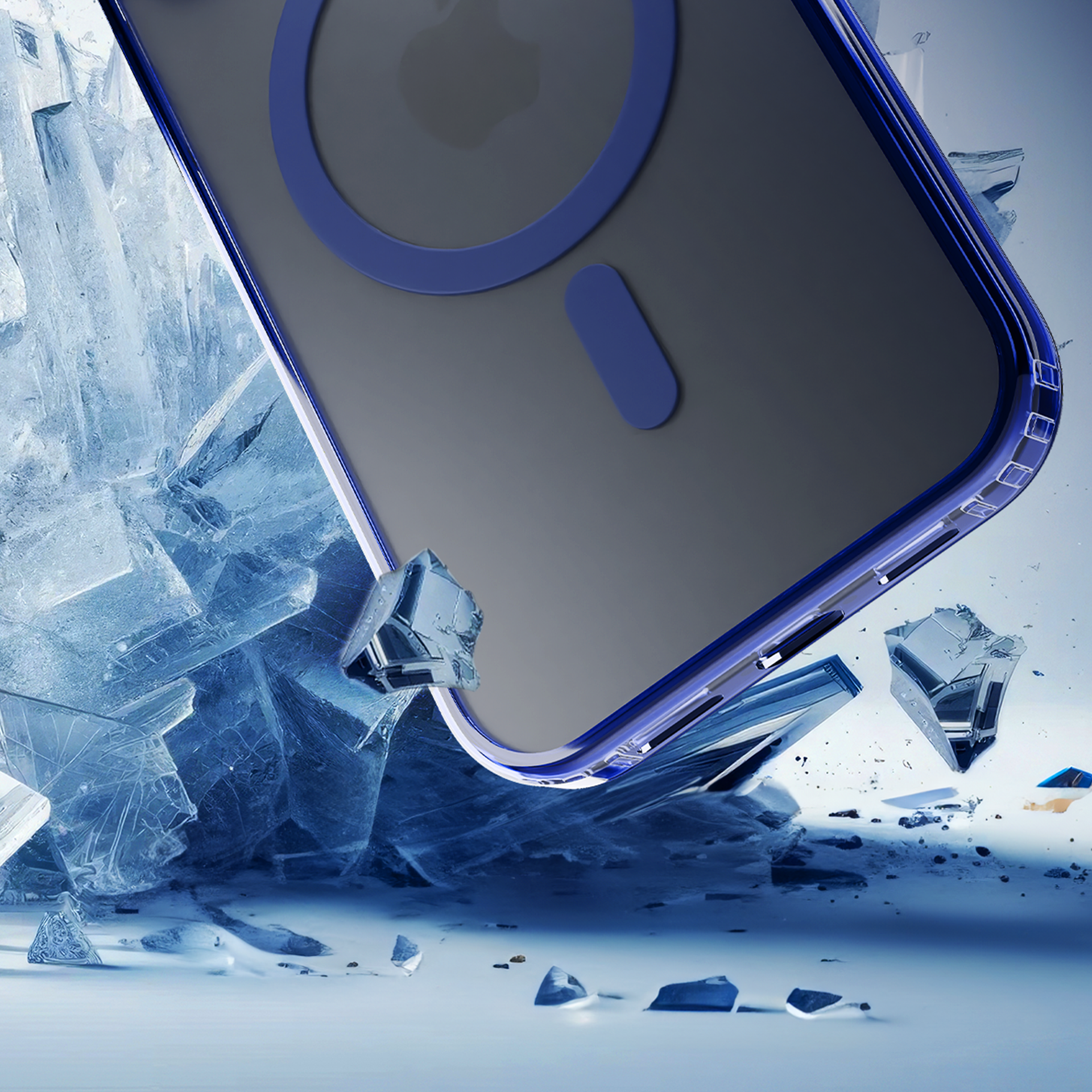 3mk Frosty MagCase, skirtas Apple iPhone 16E – mėlynas