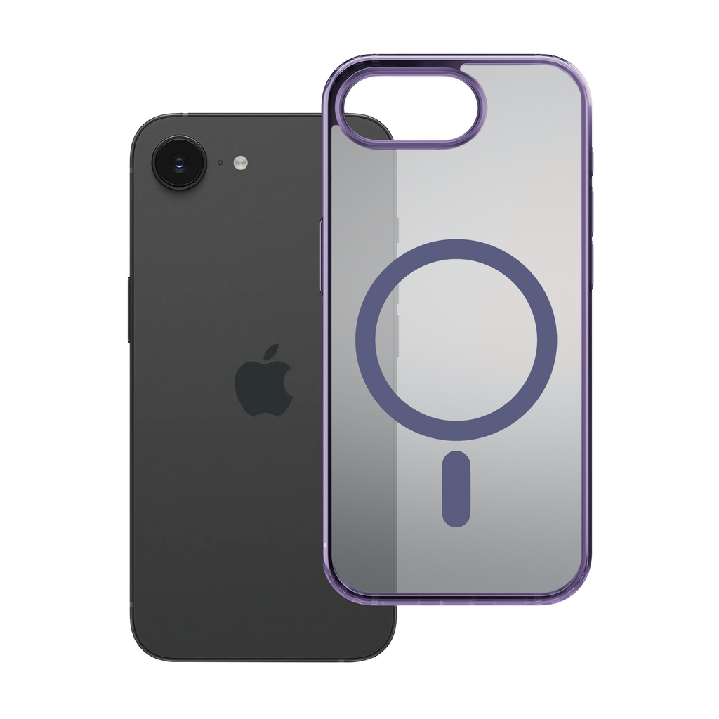 3mk Frosty MagCase, skirtas Apple iPhone 16E – violetinė