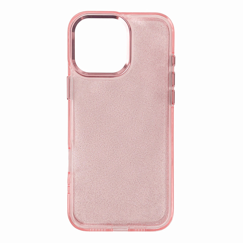 Blizgantis TPU dėklas iPhone 16e – rožinis