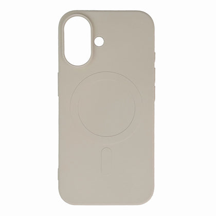 Liquid Silicone Case with MagSafe for iPhone 16e - Beige