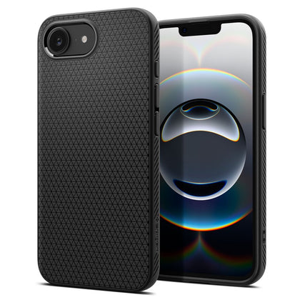 Spigen Liquid Air dėklas iPhone 16e – juodas