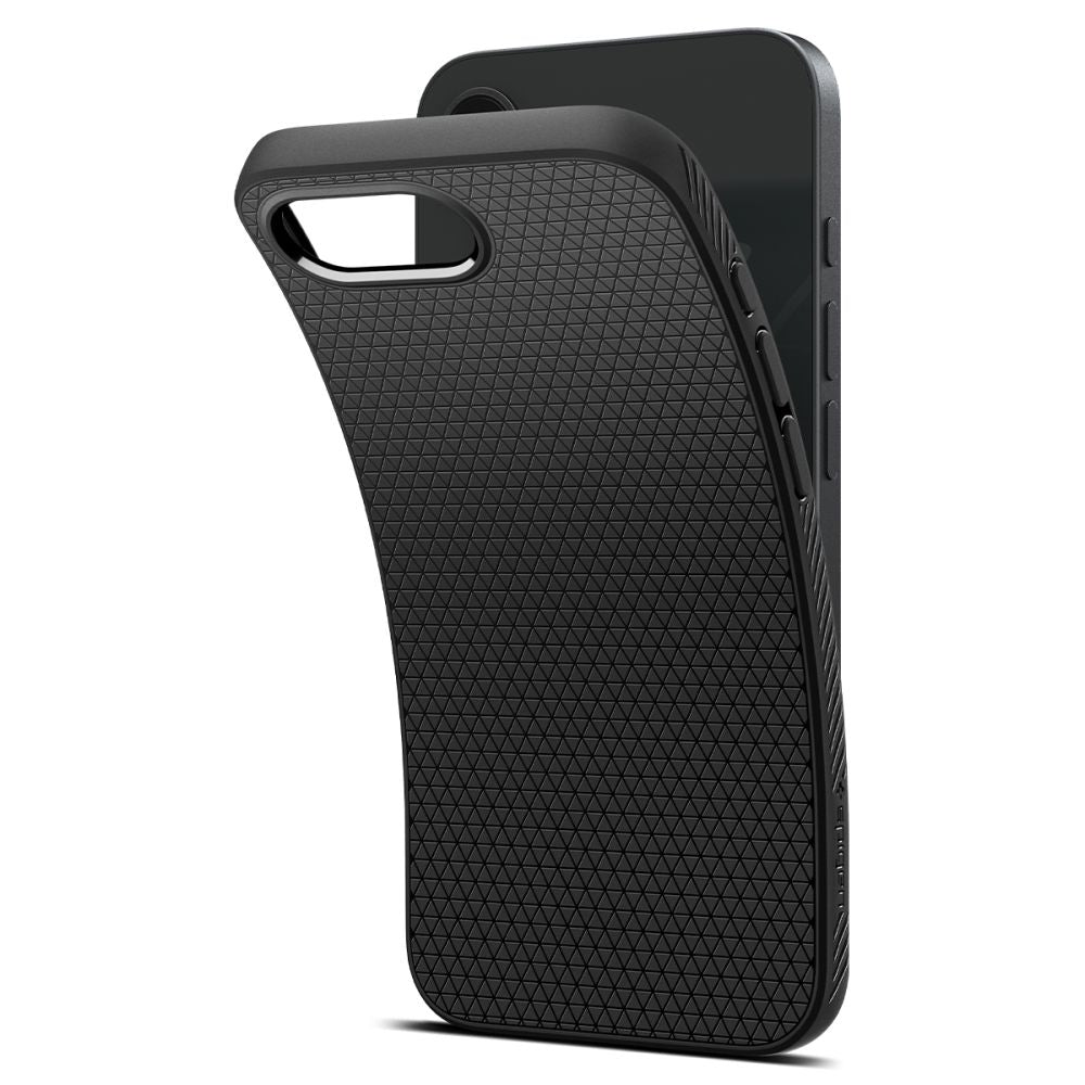 Spigen Liquid Air dėklas iPhone 16e – juodas