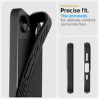 Spigen Liquid Air dėklas iPhone 16e – juodas