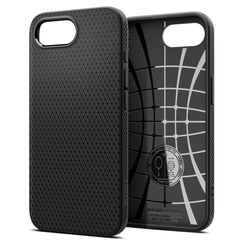 Spigen Liquid Air dėklas iPhone 16e – juodas