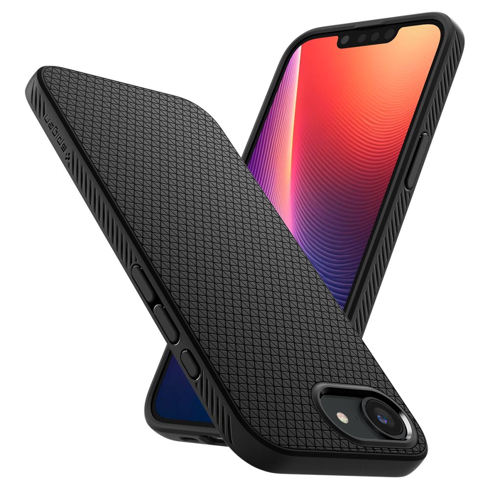 Spigen Liquid Air dėklas iPhone 16e – juodas