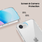 Tech-Protect FlexAir Hybrid dėklas iPhone 16e – skaidrus -- iPhone 16e