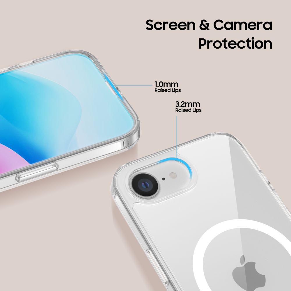 Tech-Protect FlexAir MagSafe dėklas iPhone 16e – skaidrus -- iPhone 16e