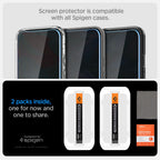 Spigen EZ Fit privatumo stiklas Pixel 9/9 Pro (2 vnt.)