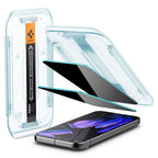 Spigen EZ Fit privatumo stiklas Pixel 9/9 Pro (2 vnt.)