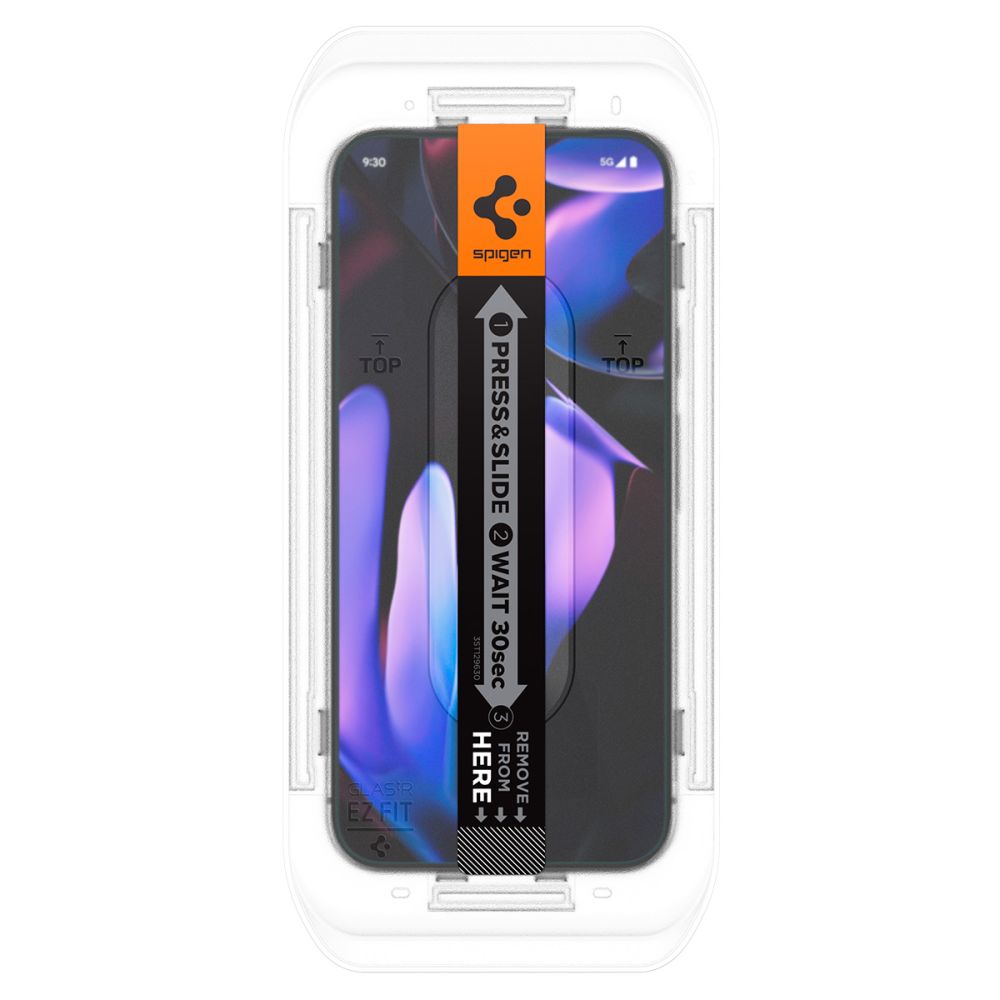 Spigen EZ Fit privatumo stiklas Pixel 9/9 Pro (2 vnt.)
