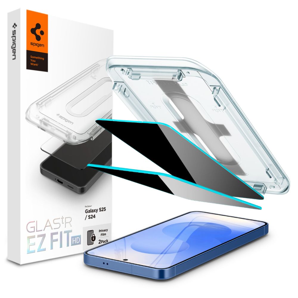 Spigen EZ Fit Privacy stiklas Galaxy S24/S25 (2 vnt.)