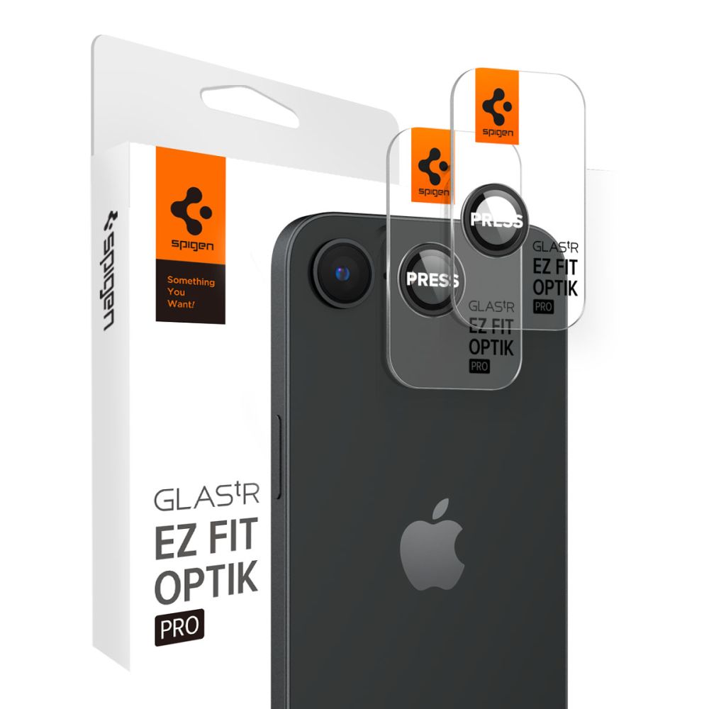 Spigen Optik TR kameros stiklas iPhone 16e – juodas, 2 vnt.
