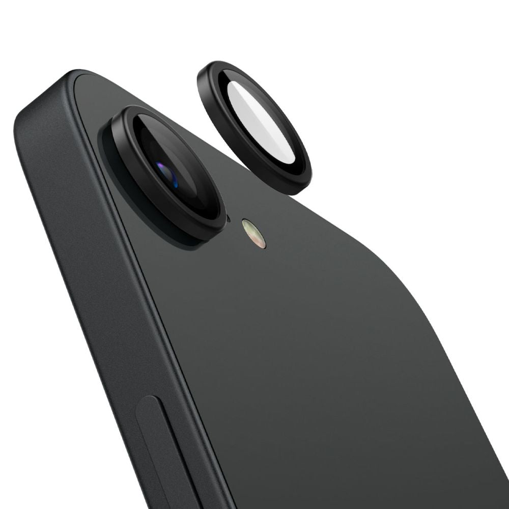Spigen Optik TR kameros stiklas iPhone 16e – juodas, 2 vnt.