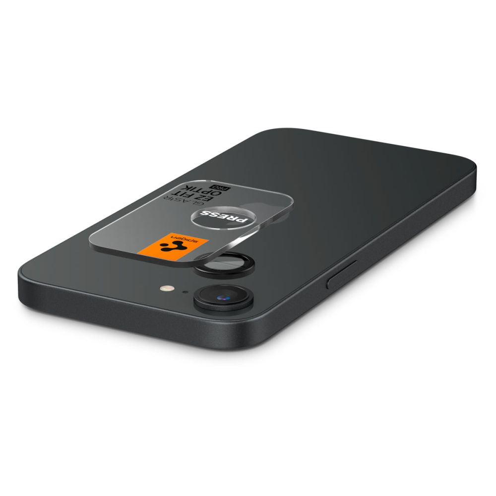 Spigen Optik TR kameros stiklas iPhone 16e – juodas, 2 vnt.