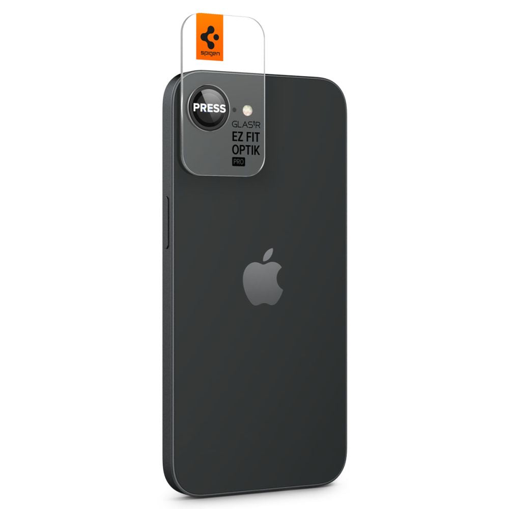 Spigen Optik TR kameros stiklas iPhone 16e – juodas, 2 vnt.