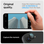 Spigen Optik TR kameros stiklas iPhone 16e – juodas, 2 vnt.