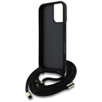 Guess 4G dėklas su dirželiu iPhone 16 – rudas