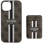 Guess MagSafe dėklas su pinigine iPhone 15 – rudas
