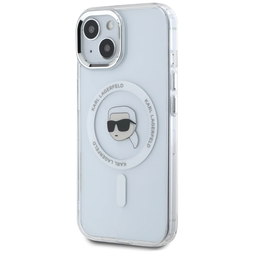 Karl Lagerfeld MagSafe dėklas iPhone 15 – baltas -- iPhone 15