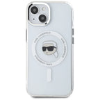 Karl Lagerfeld MagSafe dėklas iPhone 15 – baltas -- iPhone 15