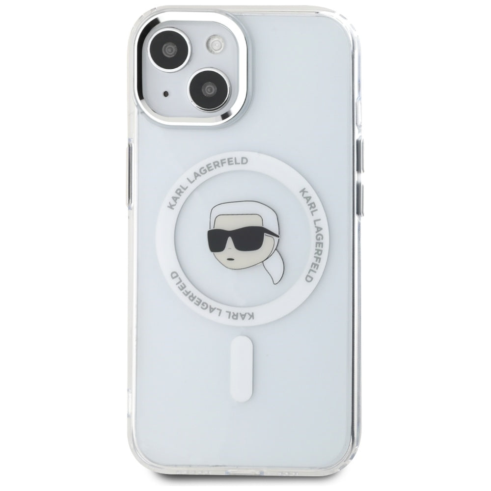 Karl Lagerfeld MagSafe dėklas iPhone 15 – baltas -- iPhone 15