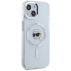 Karl Lagerfeld MagSafe dėklas iPhone 15 – baltas -- iPhone 15